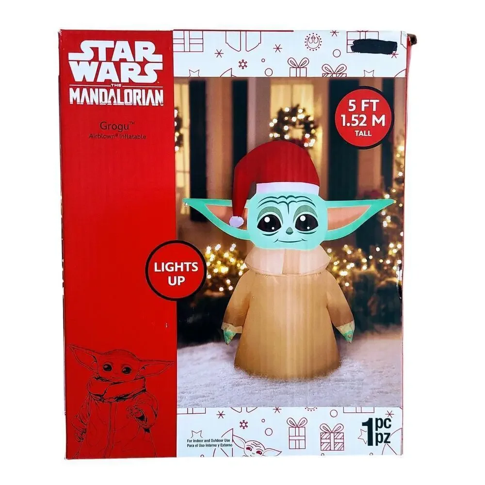 Star Wars‎ Mandalorian GROGU 5ft Light UP Christmas Inflatable Airblown